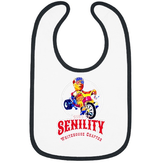 Biden Bicycle Crash Bike Wreck antiBiden Pro Trump 2024 2 Bibs