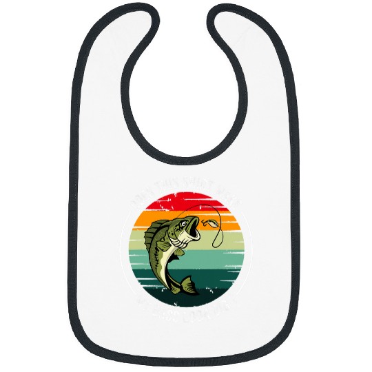 Bass fish Does This Make My Bass Look Big Retro Fishing Bibs