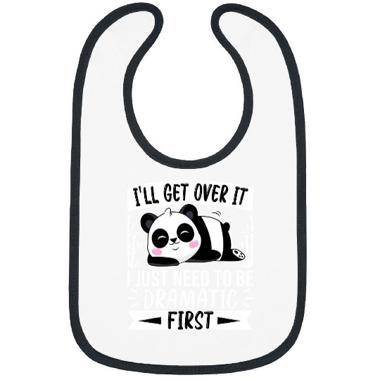 Panda Pet Ill Get Over It I Just Need To Be Dramatic Sleeping Panda Bibs