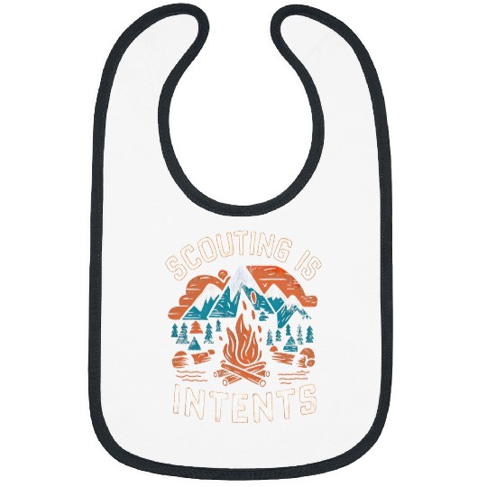 Scout Job Is Intents Hiking Scout Funny Camping Outdoor 2 Bibs