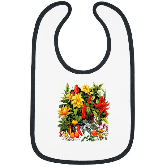 Chili Hot Pepper Plants Chillis Garden Spicy Pepper Bibs