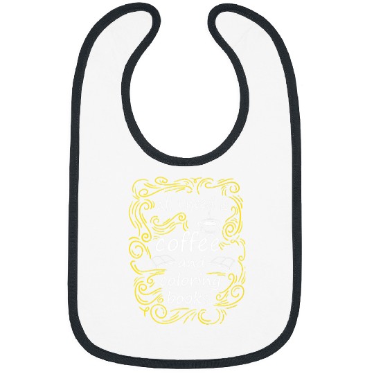 Coffee Fun CF Coffee and Coloring Slim Fit Bibs