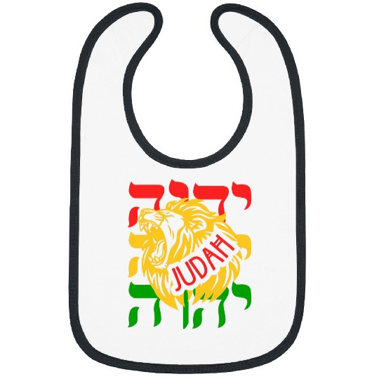 Lion Pet Hebrew Israelite YHWH Lion of Judah Yahweh Rastafarian Art Bibs