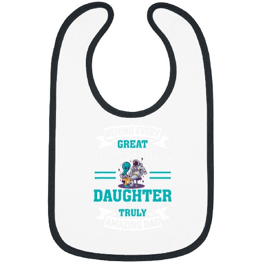 Behind Every Great Tattoo Artists Daughter Dad Bibs