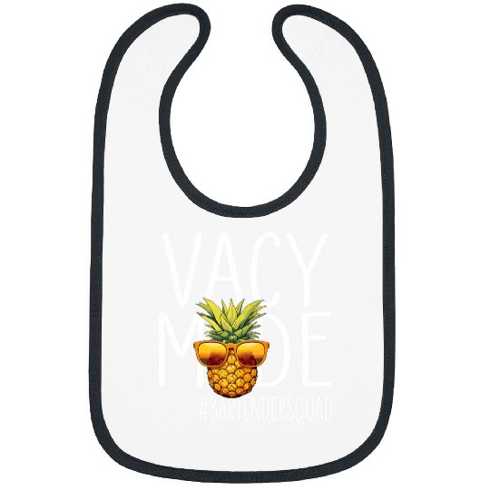 Bartender Vacation Design Vacy Mode Bartender Squad Bibs