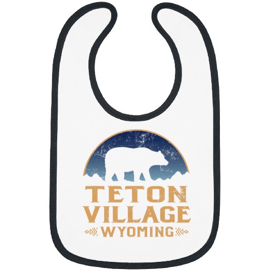 Bear Pet Teton Village Wyoming WY Bear Wildlife Mountains Bibs