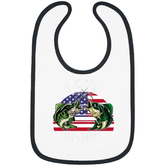 Bass Fish Gone Fishings Kid Toddler Boy Men Women Funny Bibs