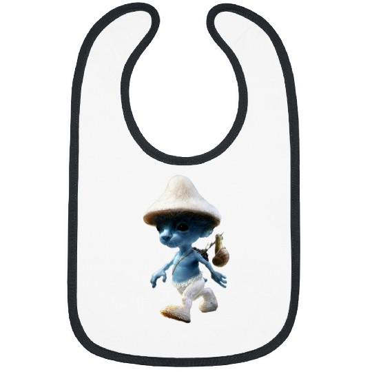 Blue Mushroom Cat Meme We Live We Love We Lie 1 Bibs