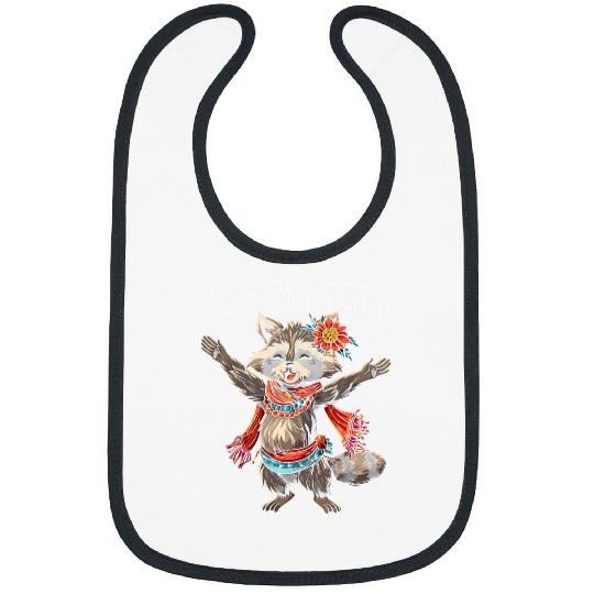 Raccoon Pet Cute But Feral Raccoon Belly Dancing Racoon Belly Dancer 5 Bibs