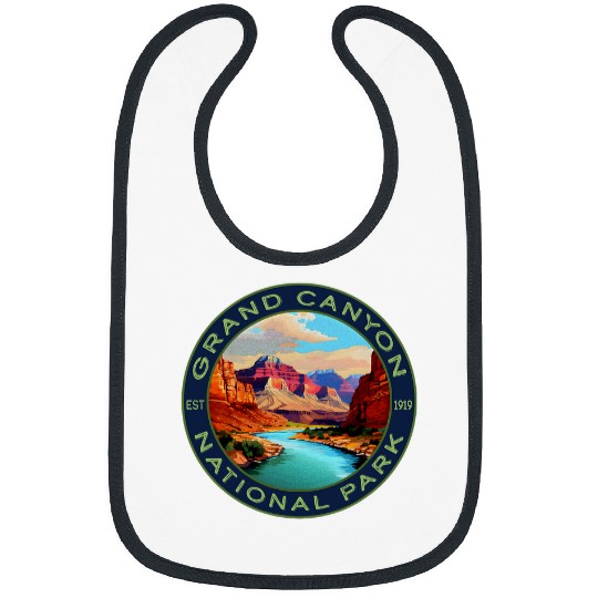 Grand Canyon National Park AZ USA Retro Graphic Souvenir Bibs
