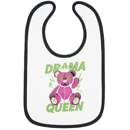 Bear Pet Drama Queen Teddy bear Dark Humor Bibs
