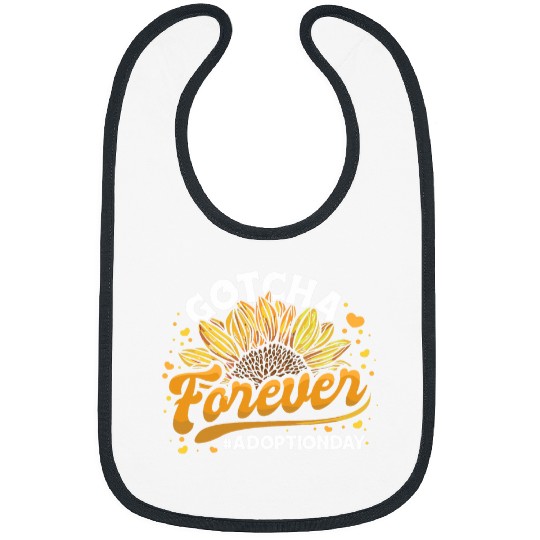 Gotcha Forever Adoption Announcement Gotcha Day Sunflower 1 Bibs
