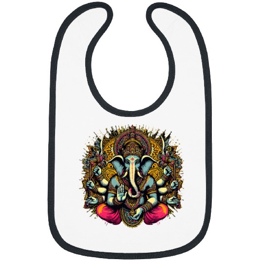 Elephant Pet Ganesh Symbol Yoga Hindu Elephant God Ganesha Puja 32 Bibs