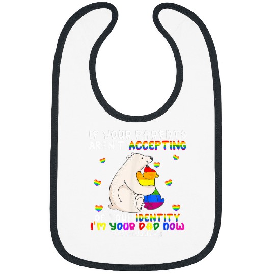 im your dad now cute fars day lgbt hugs bear lover Bibs