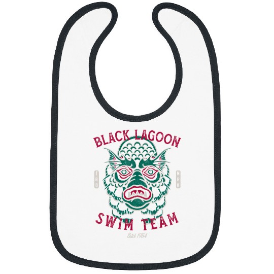 Black Lagoon Swim Team vintages Traditional Tattoo Horror Bibs