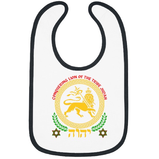 Lion Pet Hebrew Israelite YHWH Lion of Judah Yahweh Rastafarian Art 2 Bibs