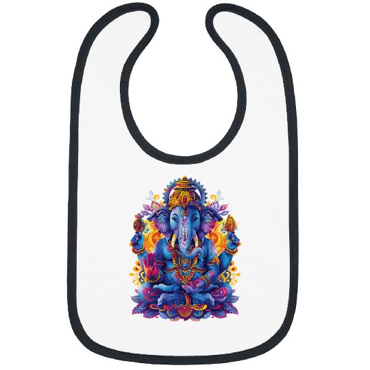 Elephant Pet Ganesh spiritual hindu god elephant yoga meditation 1 Bibs