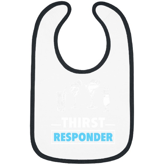 Funny Bartender Mixologists Thirst Response Responder Family Bibs