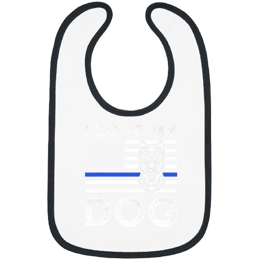 I love my dog police dog k9 Bibs