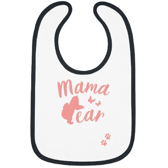 Bear Pet Mama Bear Momma Bear Pink Bear Mom To Be Mother s Day Women Bibs