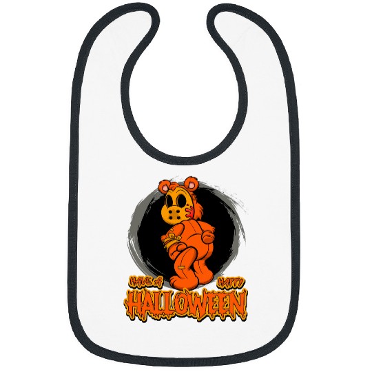 Bear Pet Evil Teddy Bear Trick or Treat Scary Happy Halloween Bibs