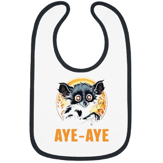 Lemur Pet Aye Aye Face Ayeaye Nocturnal Lemur Wildlife Animal 32 Bibs