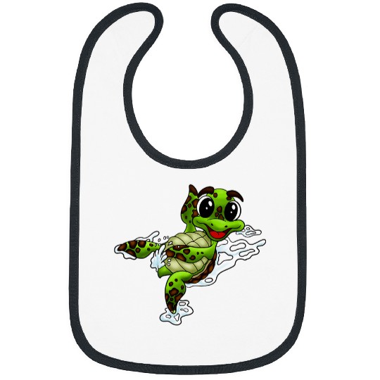 Turtle Pet Cute little turtle Design 2 Bibs