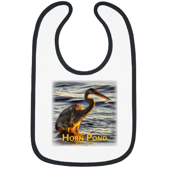 Fishing Great Blue Heron Bibs