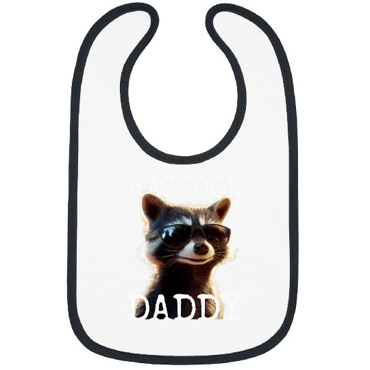 Raccoon Pet Daddy Papa Racoon Fathers Day Dad Cute Raccoons Bibs