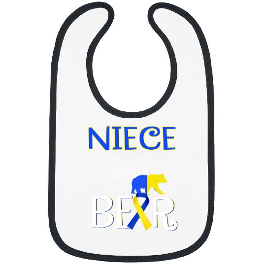 Bear Pet Down Syndromes Awareness Niece Bear T21 Day Women Bibs