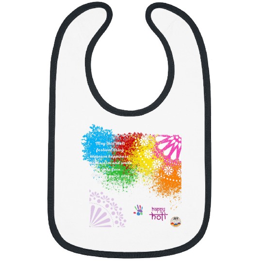 Elephant Pet Happy Holi Indian Festival Quote Cool Elephant Festival Bibs