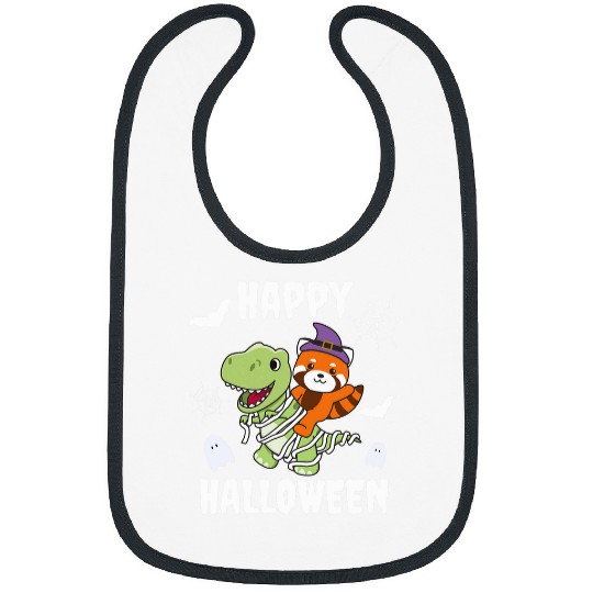 Panda Pet Red Panda Happy Halloween Mummy TRexs Pandas Halloween 2 Bibs