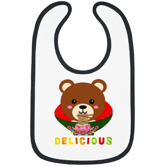 Panda Pet Red Panda Eating RamenTEEs5 Bibs