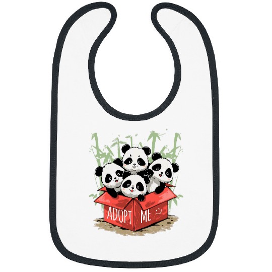Panda Pet Adopt A Panda Bear Cute Animal Adopt Me Panda Adoption Bibs