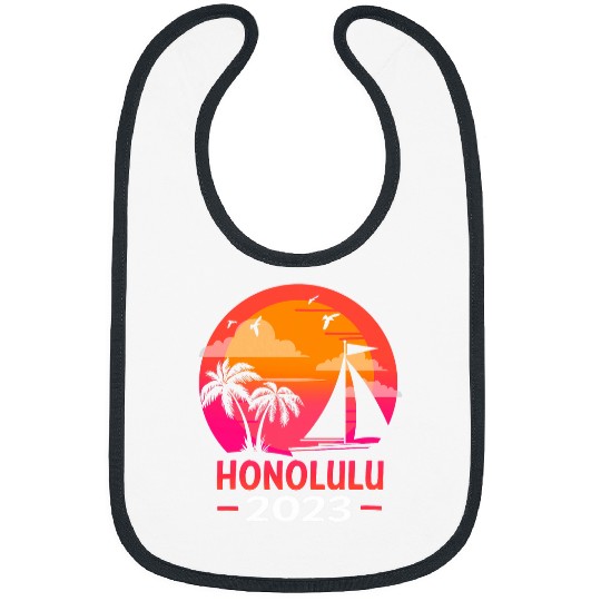 Honolulu Hawaii Vacation Family Matching Trip Sailing Bibs