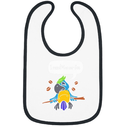 Coffee Fun Parrot Macaw And Coffee I Scarlet Macaw Owner Bibs