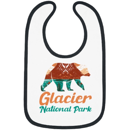Bear Pet Glacier National Park Mountain Grizzly Bear Montana Bibs
