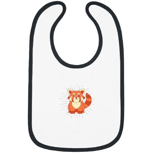 Panda Pet Chinese Red Panda Lady Animal Lover Girls Women Red Panda Bibs