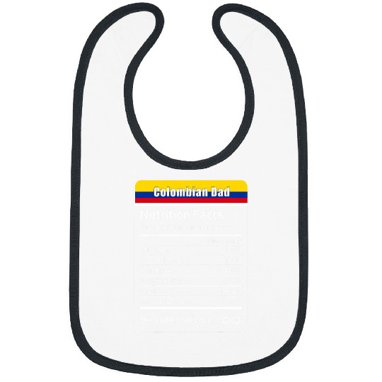 Colombian Dad Nutrition Facts Fathers Bibs