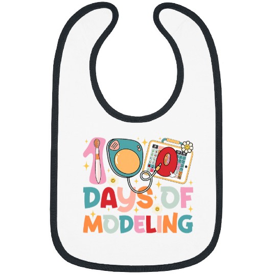 Groovy 100th Day Speech Therapy 100 Days of Modeling SLP 1 Bibs