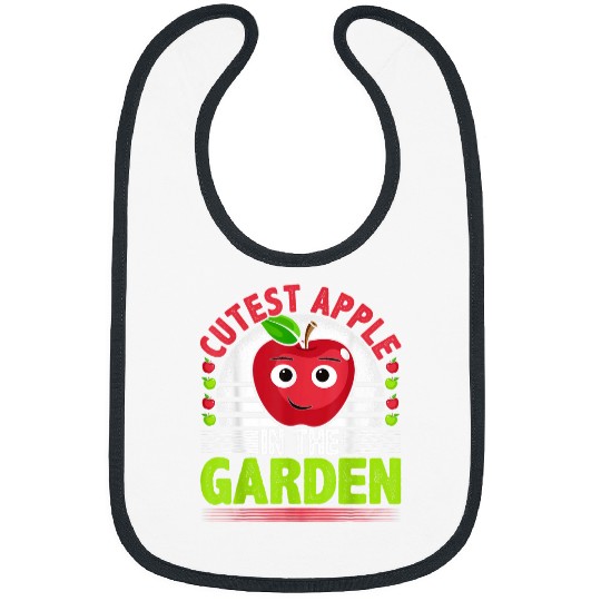 Cutest Apple In The Garden Funny Apple Picking Bibs