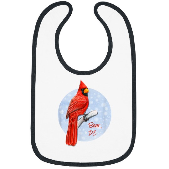 Bear Pet Bear DE Pride Red Cardinal Birder Birdwatching Bibs