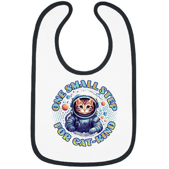 Cute Cat Catstronaut Cat Astronaut Deep Space Cosmic Bibs