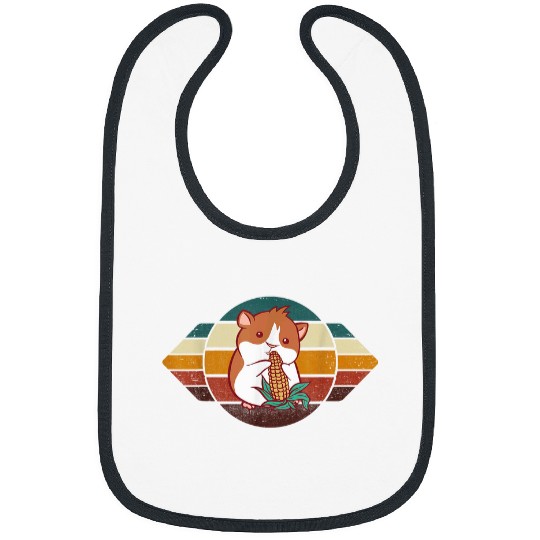 Hamster Pet Corn Hamster Retro Corn Lover Crop vintages Food Vegetable Bibs