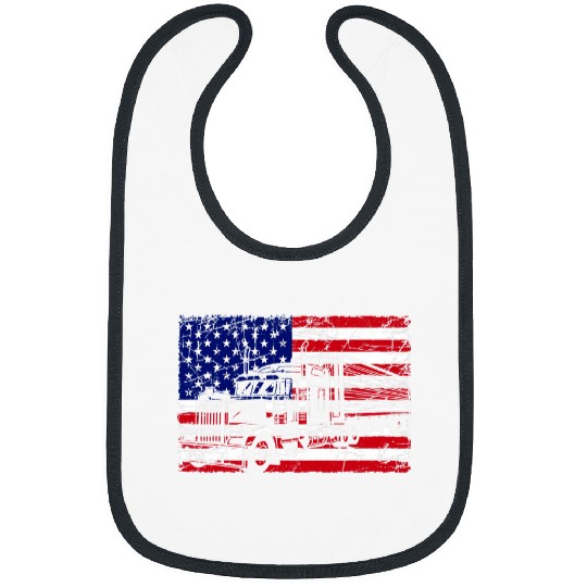 Mens Trucker American Flag Trucks Truck Driver Truckers America 1 Bibs