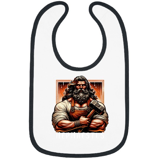 Hephaestus Greek God Blacksmith Ancient Greek Mythology Bibs