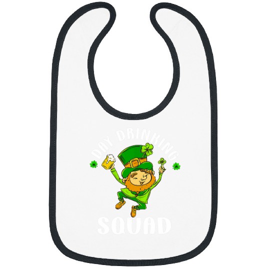 Beer Fun St Patricks Day Drinking Squad Beer Funny Dad Shenanigans Bibs