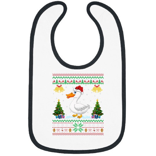 Duck Pet Bird Lover xmass Ugly Christmas 075 Bibs