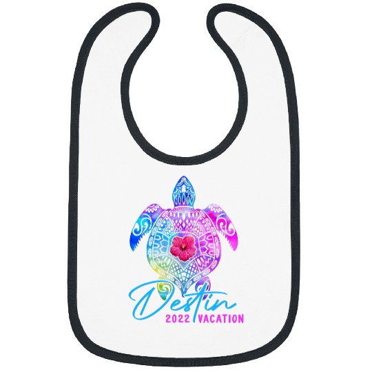 Turtle Pet Destin Florida Tie Dye Sea Turtle Vacation Bibs