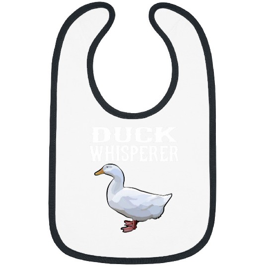 Duck Pet Wisperer Funny Farm Animal Lover Bibs